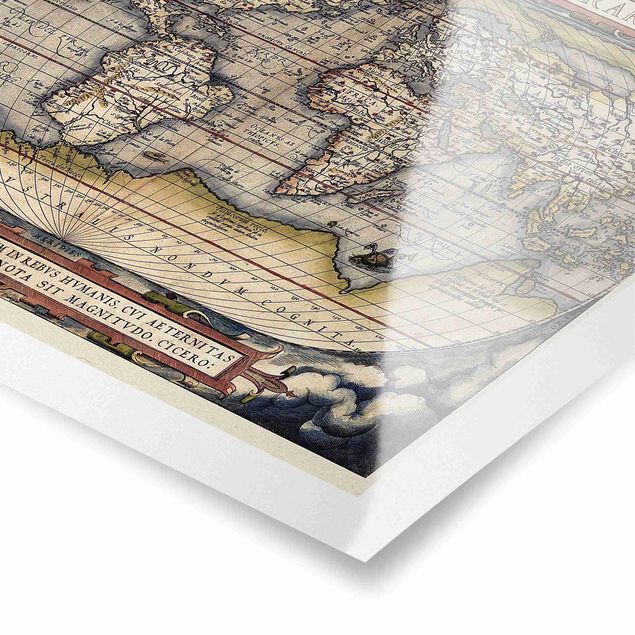 Poster - Historic World Map Typus Orbis Terrarum