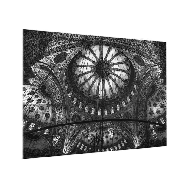 Glass Splashback - The Domes Of The Blue Mosque - Landscape 3:4