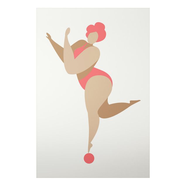 Alu-Dibond print - Miss Dance Pink
