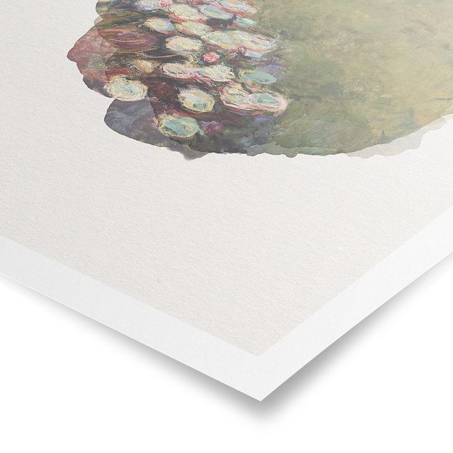 Poster - WaterColours - Claude Monet - Water Lilies