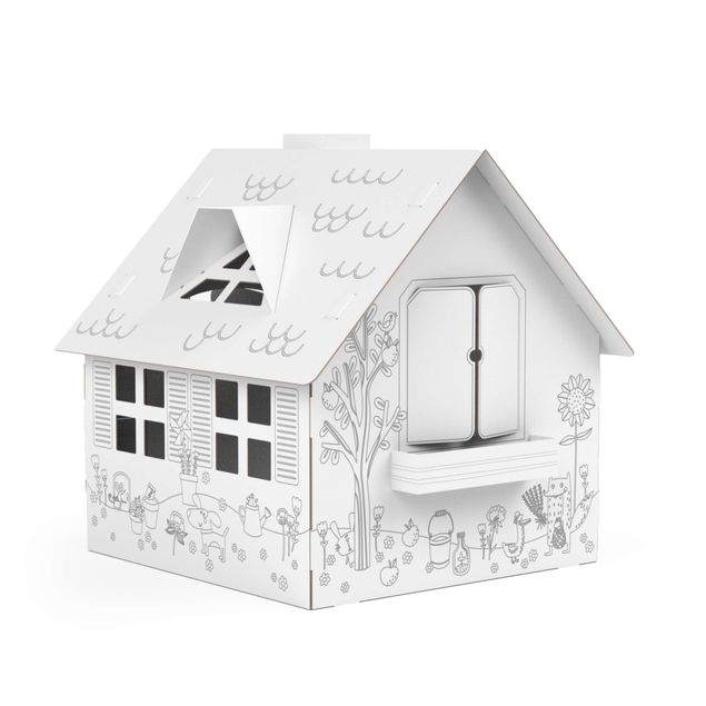 Cardboard Playhouse Summer House for colouring XXL by FOLDZILLA | micasia.ie