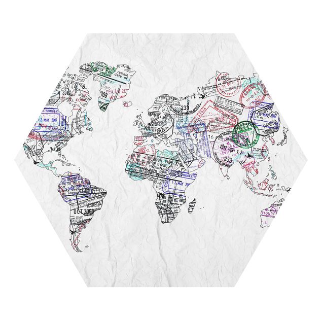 Forex hexagon - Passport Stamp World Map