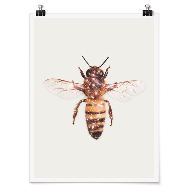 Poster - Bee With Glitter