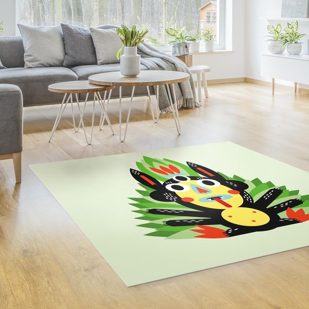 outdoor mat Collage Ethno Monster - Jungle