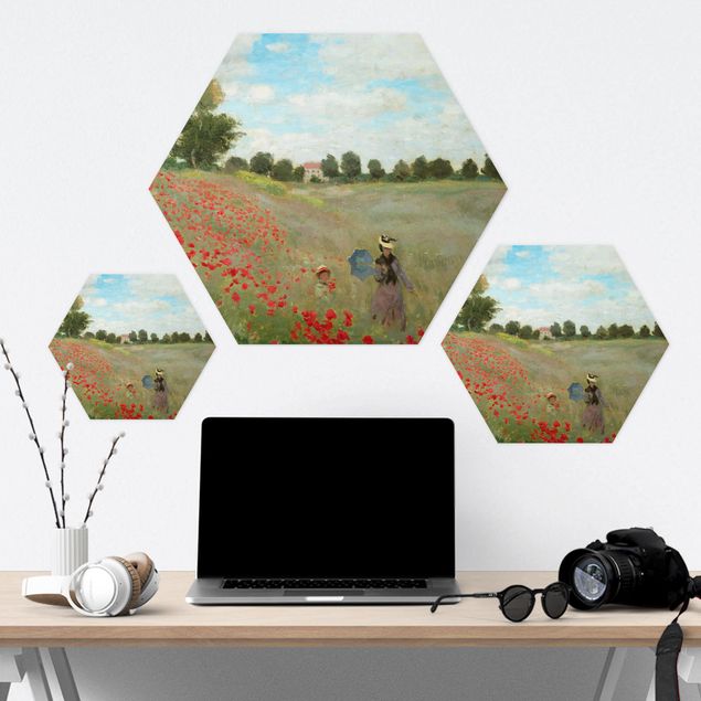 Forex hexagon - Claude Monet - Poppy Field Near Argenteuil
