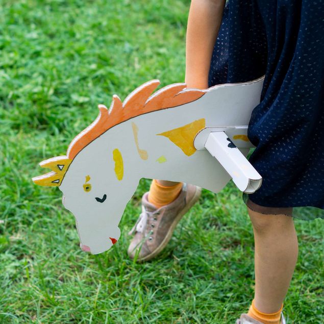 FOLDZILLA Hobby horse - Horse White for Drawing/Stickers
