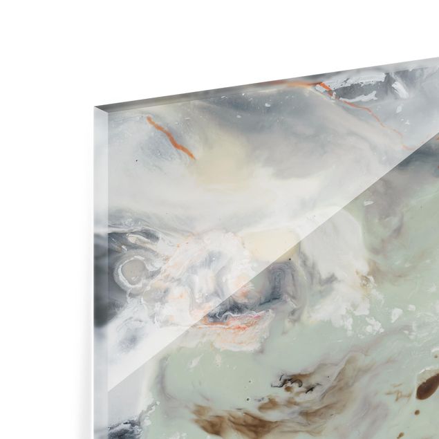 Glass Splashback - Tide With Flotsam IV - Landscape 3:4
