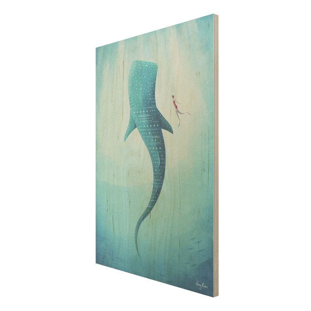 Print on wood - The Whale Shark