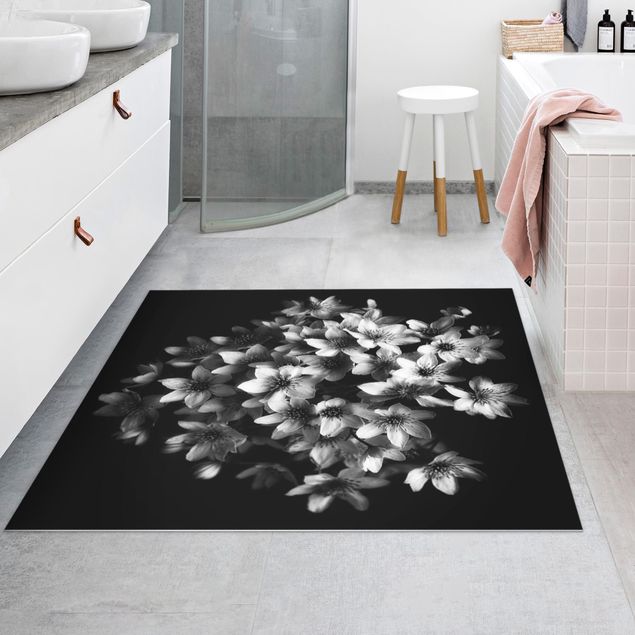 Modern rugs Dark Clematis Bouquet