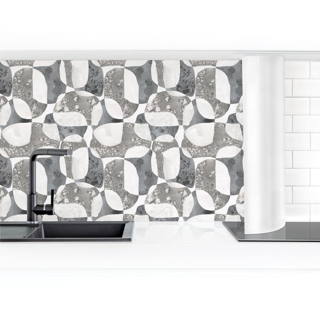 Kitchen wall cladding - Living Stones Pattern In Grey II