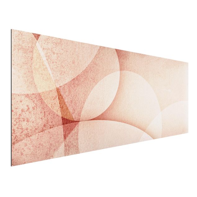 Aluminium dibond Abstract Graphics In Peach-Colour