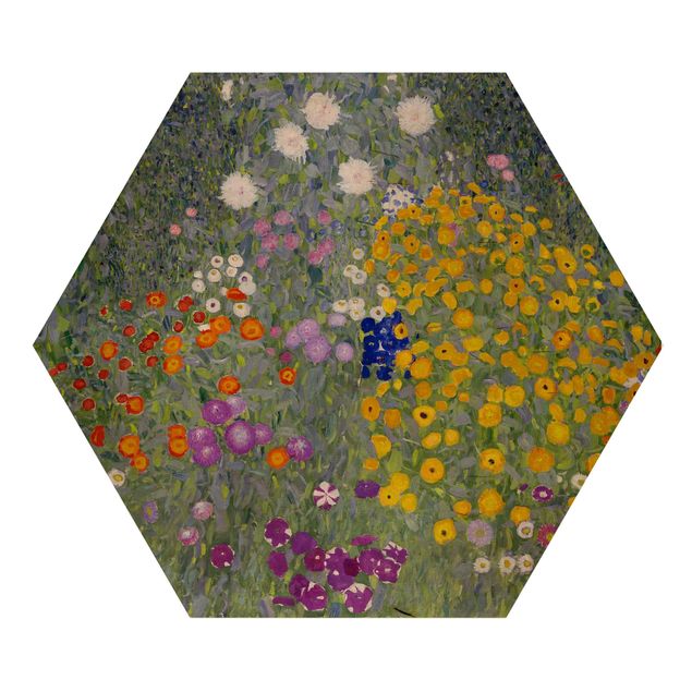 Wooden hexagon - Gustav Klimt - Cottage Garden
