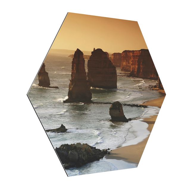 Alu-Dibond hexagon - The Twelve Apostles Of Australia