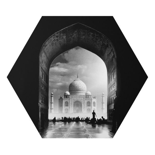 Alu-Dibond hexagon - The Gateway To The Taj Mahal