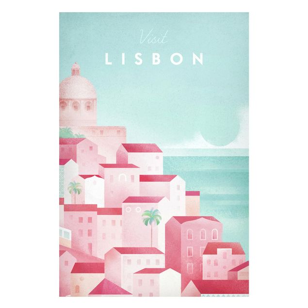 Magnetic memo board - Travel Poster - Lisbon