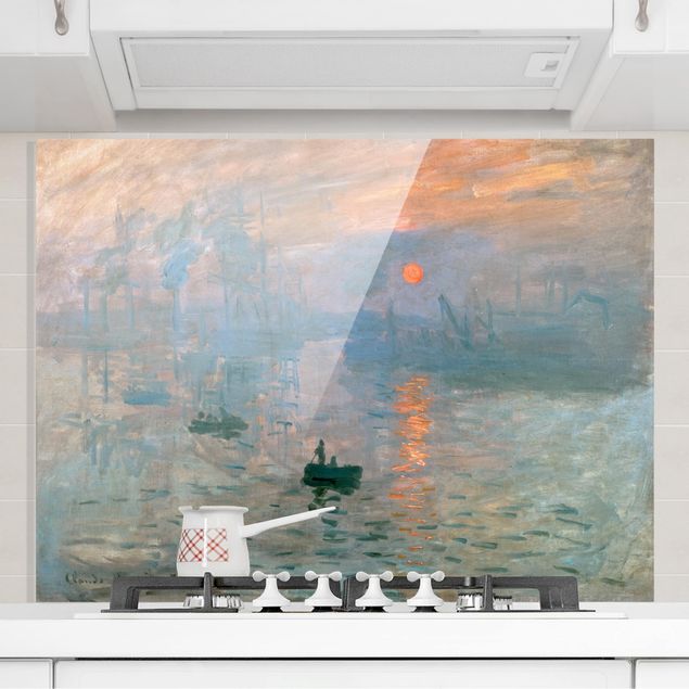 Glass splashback art print Claude Monet - Impression