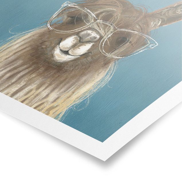Poster - Lama With Glasses III