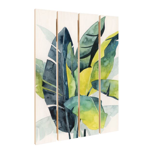 Print on wood - Tropical Foliage - Banana