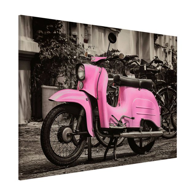 Magnetic memo board - Pink Scooter