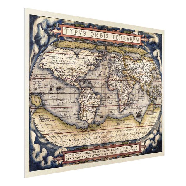 Print on forex - Historic World Map Typus Orbis Terrarum
