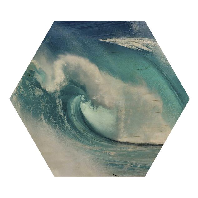 Wooden hexagon - Raging Waves