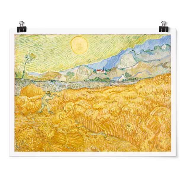 Poster - Vincent Van Gogh - The Harvest, The Grain Field