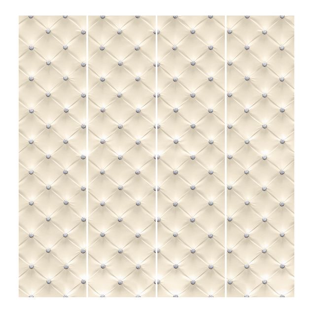 Sliding panel curtains set - Diamond Cream Luxury