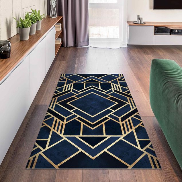 Outdoor rugs Art Deco Gold