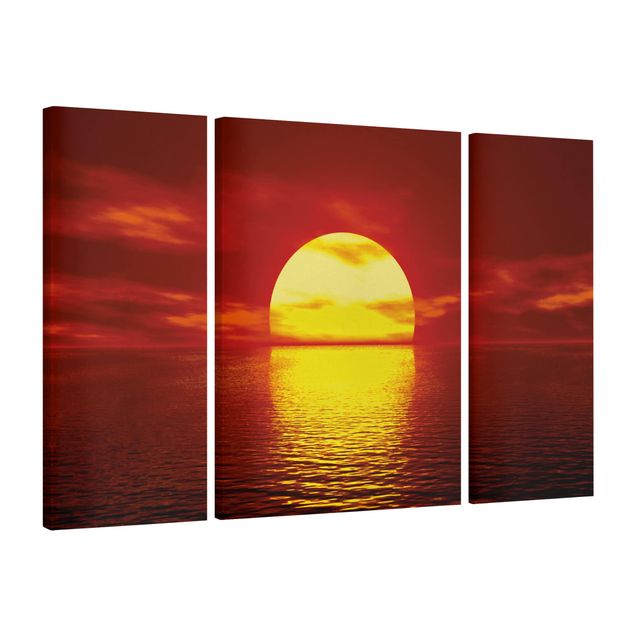 Print on canvas 3 parts - Fantastic Sunset