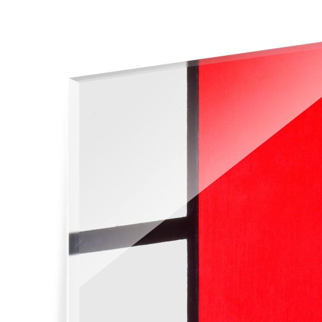 Glass Splashback - Piet Mondrian - Composition Red Blue Yellow - Square 1:1