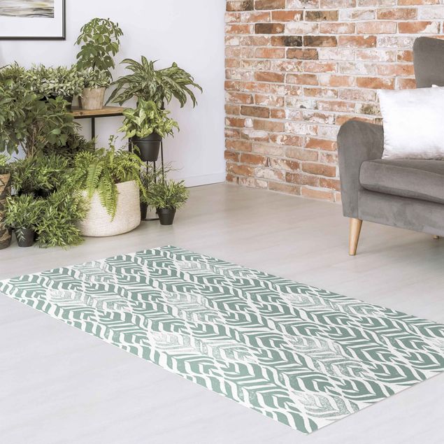 Outdoor rugs Vintage Pattern Branch With Leaves
