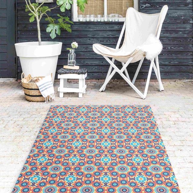 Runner rugs Oriental Patterns With Colourful Flowers