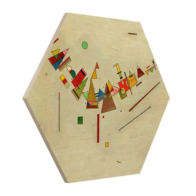 Wooden hexagon - Wassily Kandinsky - Angular Swing