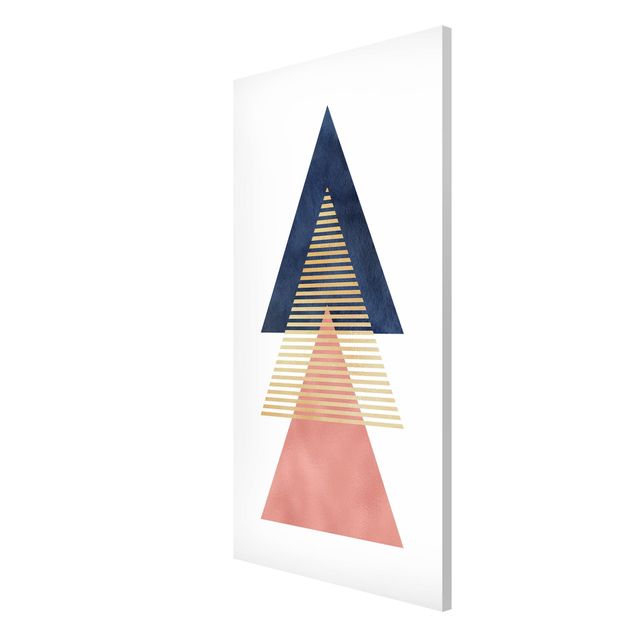 Magnetic memo board - Three Triangles