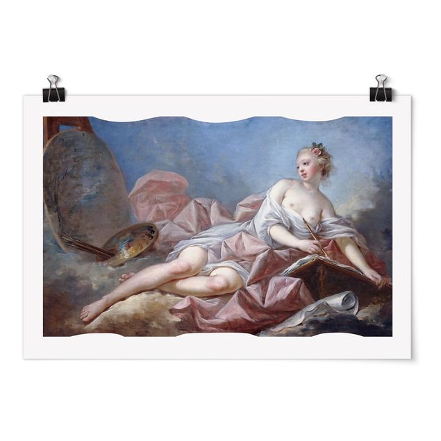 Poster - Jean Honoré Fragonard - Personification of Painting