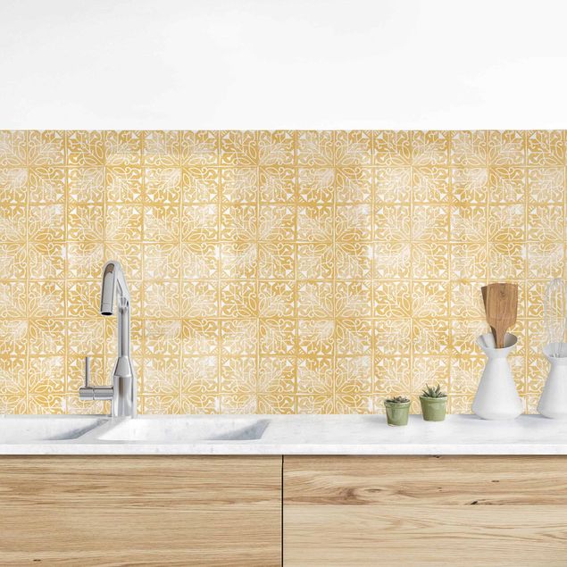 Kitchen splashback patterns Vintage Art Deco Pattern Tiles