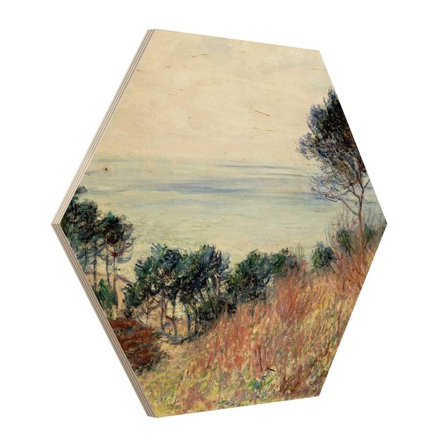 Wooden hexagon - Claude Monet - The Coast Of Varengeville