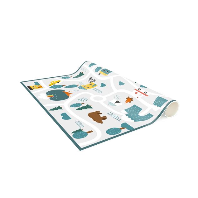 playroom rugs Playoom Mat Smalltown - From the City Into Nature
