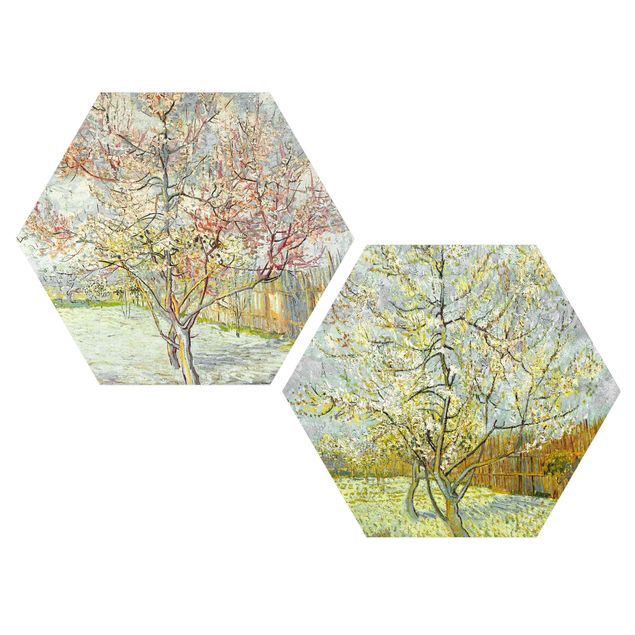 Forex hexagon - Vincent Van Gogh - Peach Blossom In The Garden