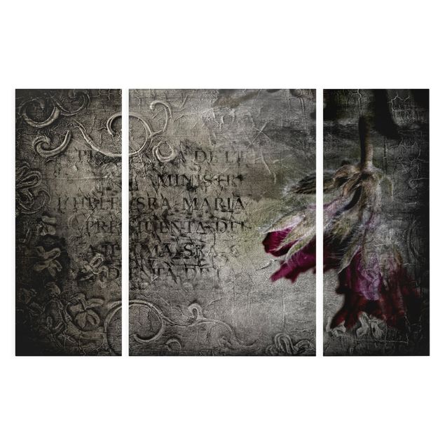 Print on canvas 3 parts - Mystic Flower