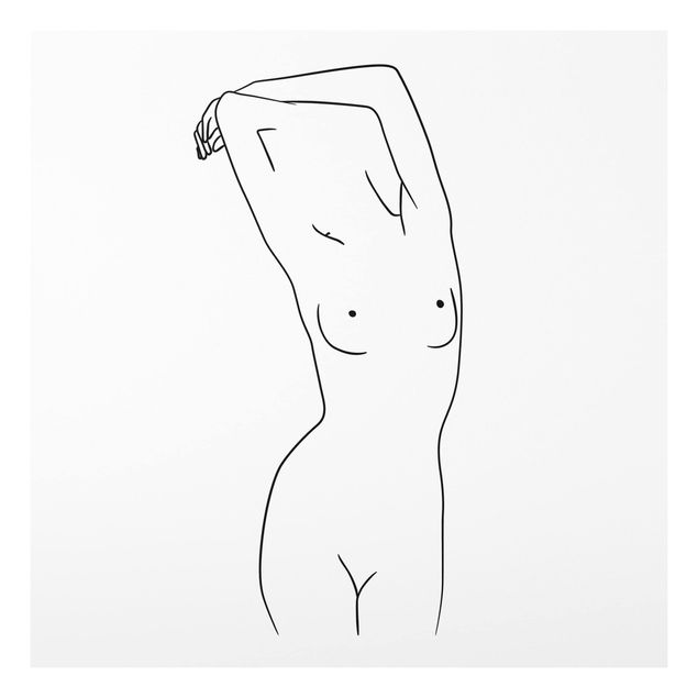 Print on forex - Line Art Nude Black And White