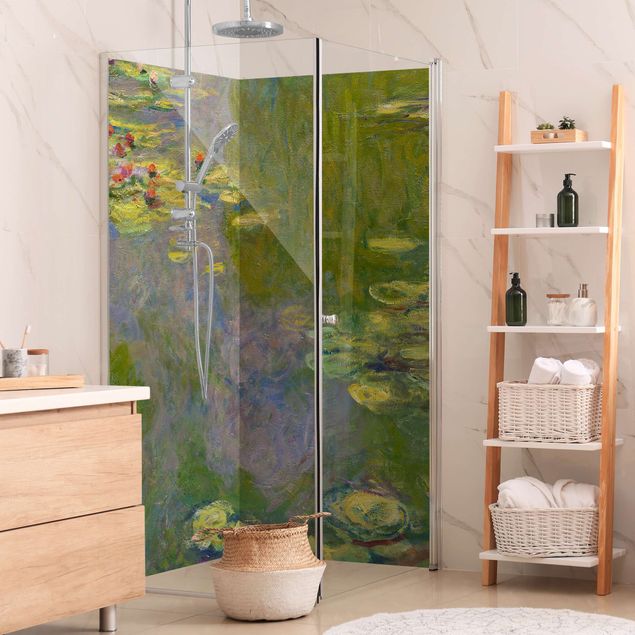 Shower wall cladding - Claude Monet - Green Waterlilies