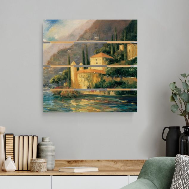 Print on wood - Italian Countryside - Country House