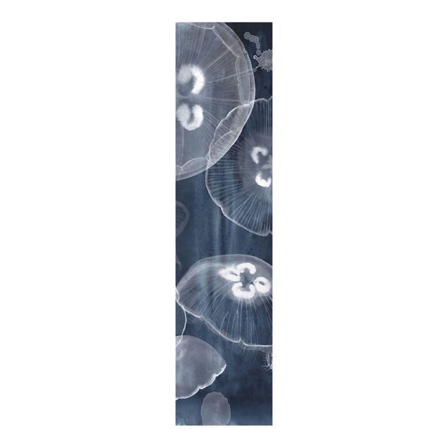 Sliding panel curtains set - Moon Jellyfish II