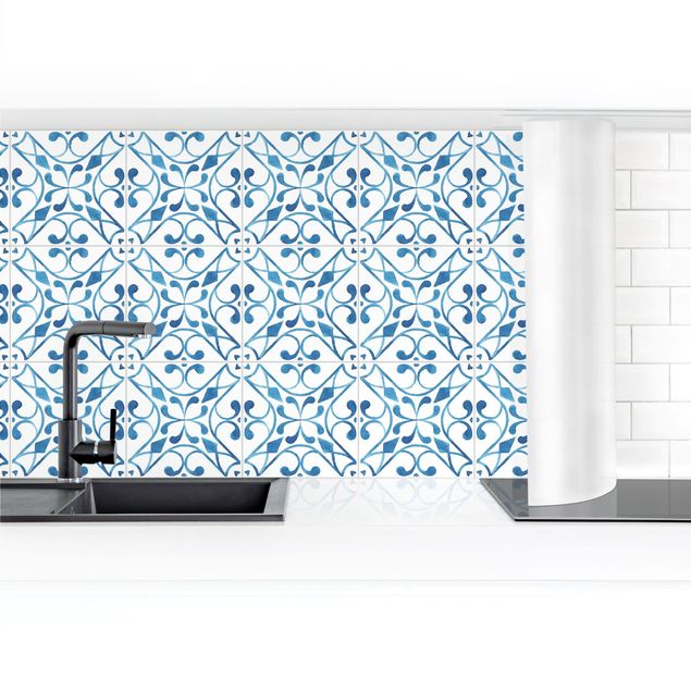Kitchen wall cladding - Watercolour Tiles - Faro