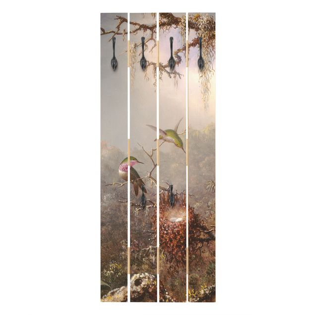 Coat rack - Martin Johnson Heade - Orchid And Three Hummingbirds