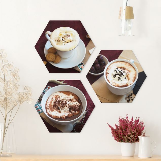 Alu-Dibond hexagon - Hot Chocolate With Cream
