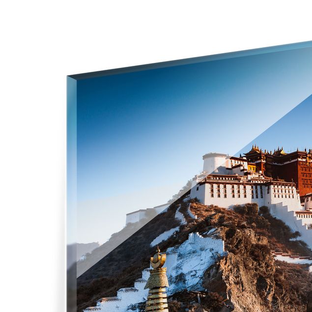 Glass Splashback - Potala Palace In Tibet - Landscape format 4:3