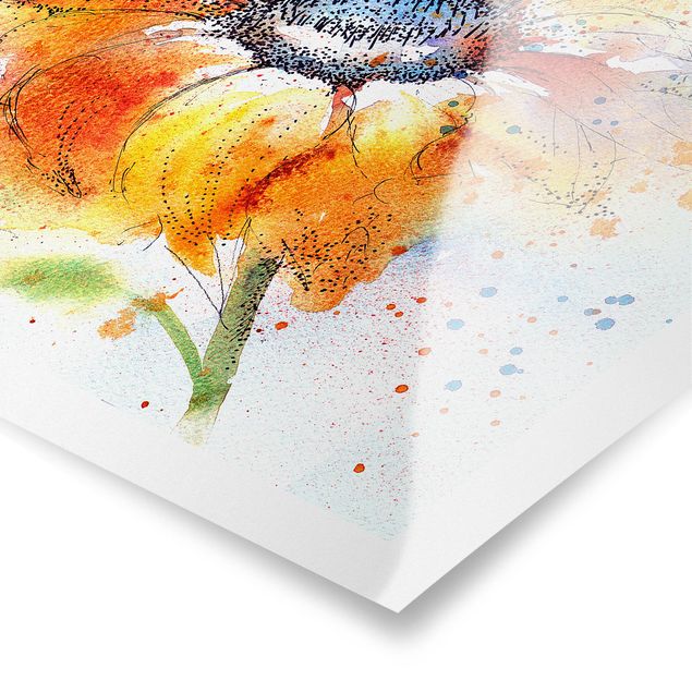 Poster - Painted Sunflower