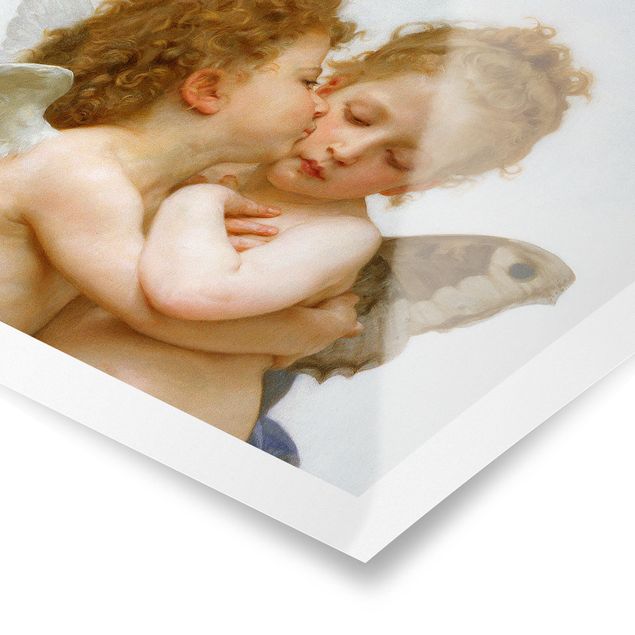 Poster - William Adolphe Bouguereau - The First Kiss